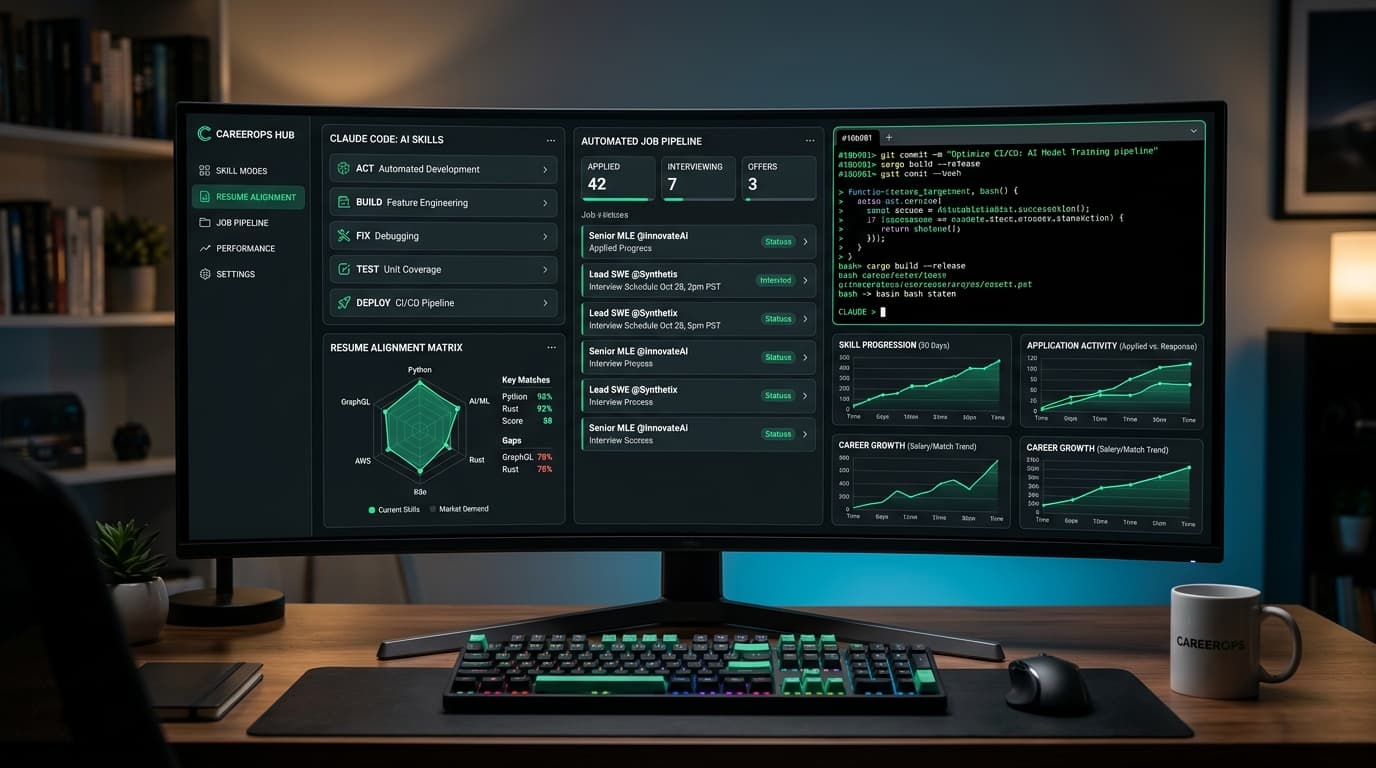 CareerOps product mockup